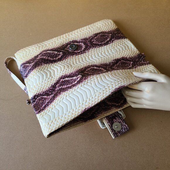 Faux Snake Clutch Purse - Picture 5 of 8